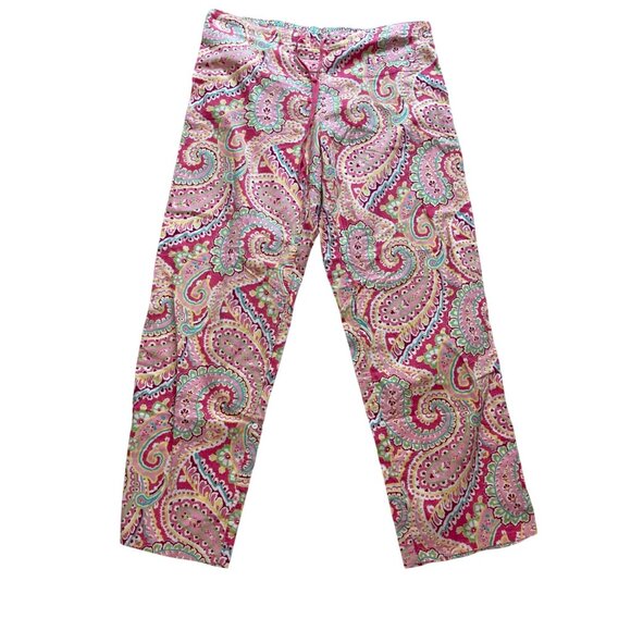Vera Bradley Other - Vera Bradley Capri Melon PJ Pajama Pants Women's Size Large 100% Cotton Paisley